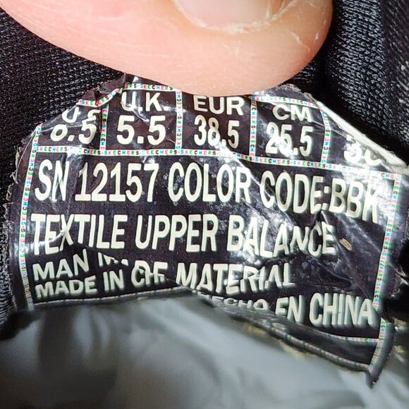 Sketchers Black Relaxed Fit Memory Foam Slip-On Sneakers Size 8.5 - Picture 15 of 15